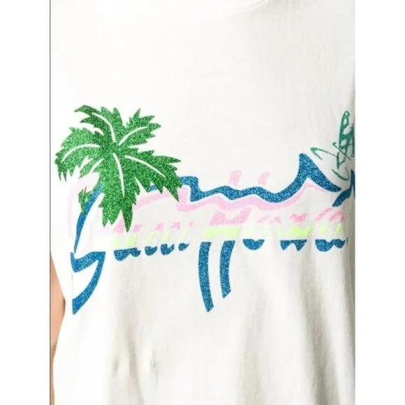 NWT Gucci Hawaii print T-shirt in white size M
